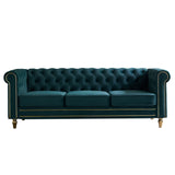 Green Velvet Chesterfield Sofa | OROA - www.oroa.com