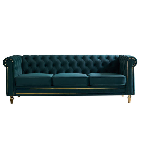 Green Velvet Chesterfield Sofa | OROA - www.oroa.com