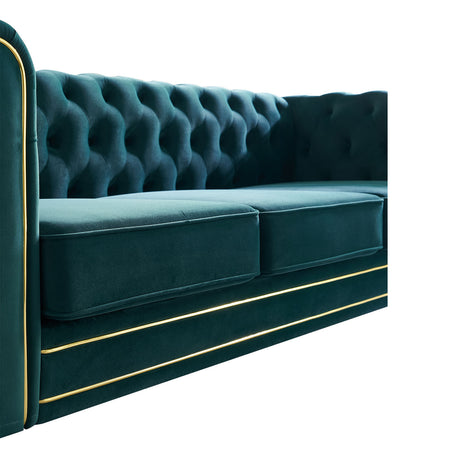 Green Velvet Chesterfield Sofa | OROA - www.oroa.com