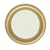 Modern European furniture - Brushed Gold Vintage Round Wall Mirror - www.oroa.com