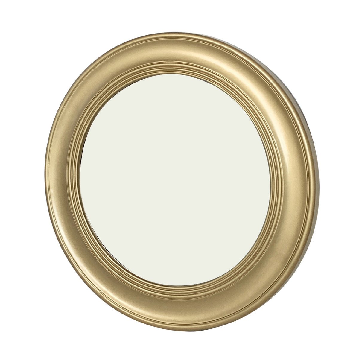 Modern European furniture - Brushed Gold Vintage Round Wall Mirror - www.oroa.com