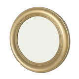 Modern European furniture - Brushed Gold Vintage Round Wall Mirror - www.oroa.com