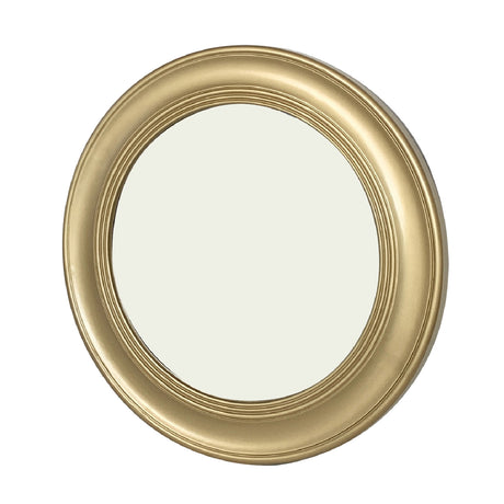 Modern European furniture - Brushed Gold Vintage Round Wall Mirror - www.oroa.com