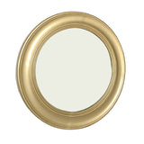 Modern European furniture - Brushed Gold Vintage Round Wall Mirror - www.oroa.com