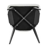 White Leather Upholstered Dining Chairs (2) | OROA