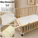 Solid Wood Bedside Bassinet | OROA Kids