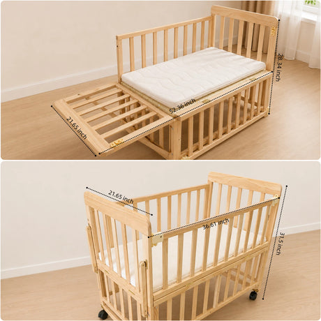 Solid Wood Bedside Bassinet | OROA Kids