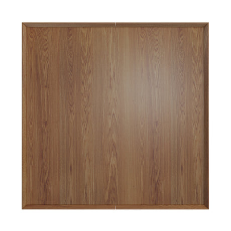 Square Walnut Finish Coffee Table | OROA