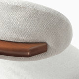 Modern European furniture - Walnut Ash Wood Dining Chairs (2) - www.oroa.com