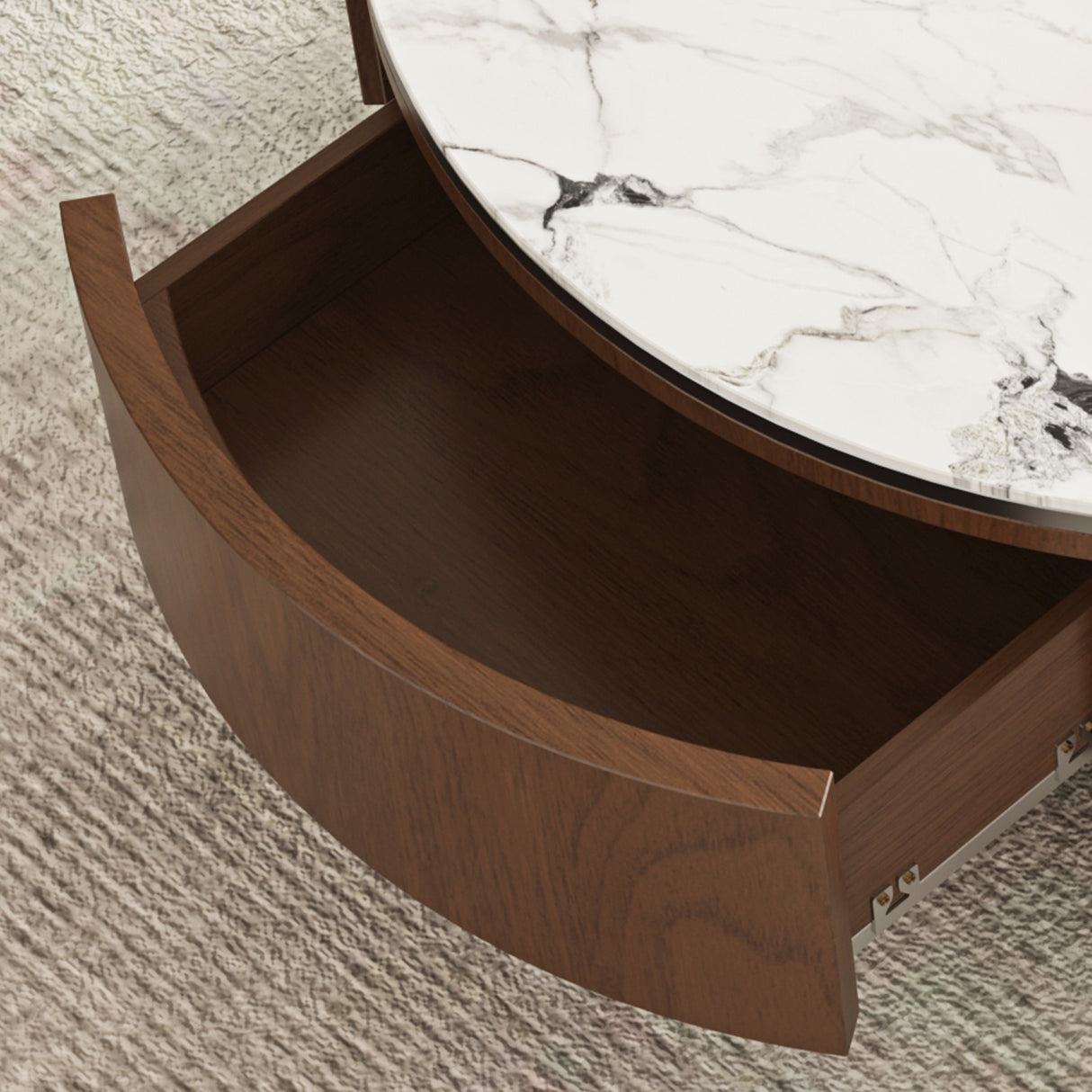 Round Stone Top Coffee Table | OROA