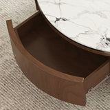 Round Stone Top Coffee Table | OROA