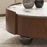 Round Stone Top Coffee Table | OROA