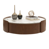 Round Stone Top Coffee Table | OROA