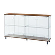 4-Doors Walnut Storage Cabinet by OROA