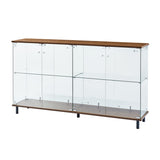 4-Doors Walnut Storage Cabinet by OROA