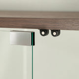 4-Doors Walnut Storage Cabinet by OROA