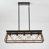 Modern European furniture - Rustic Farmhouse Five-Light Walnut Iron Chandelier - www.oroa.com