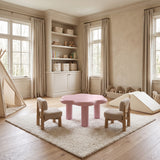 Modern European furniture - Pink Flower Shaped Coffee Table - www.oroa.com