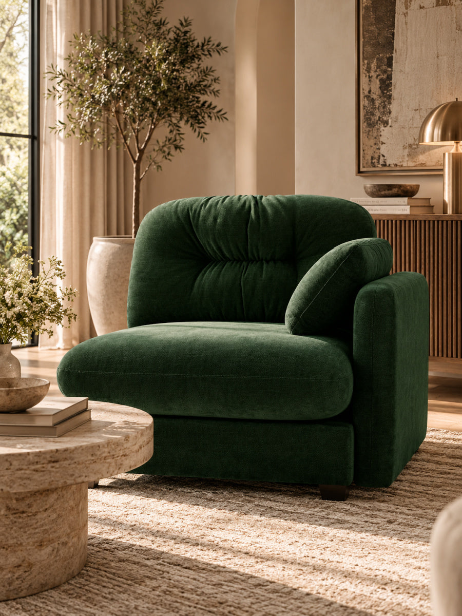 Chenille Green Sofa | OROA