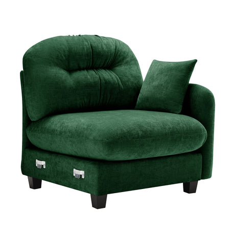 Chenille Green Sofa | OROA