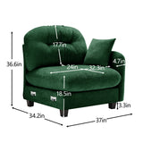Chenille Green Sofa | OROA