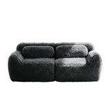 Dark Gray 2-Seater Modular Sectional Sofa | OROA