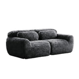 Dark Gray 2-Seater Modular Sectional Sofa | OROA