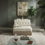 Beige Velvet Modular Sofa | OROA