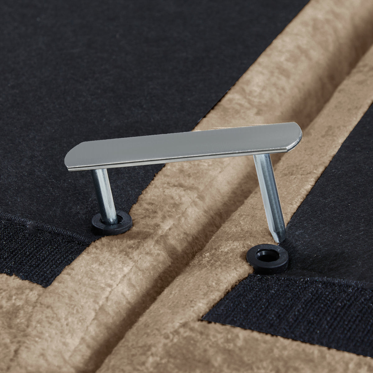 Camel Velvet Armless Modular Sofa | OROA
