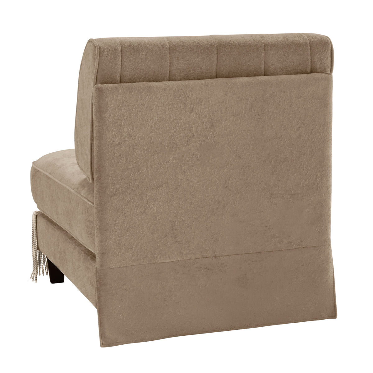 Camel Velvet Armless Modular Sofa | OROA