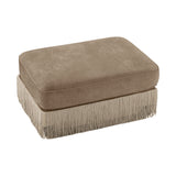 Camel Velvet Ottoman | OROA