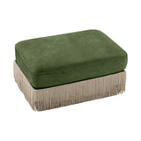 Green Velvet Ottoman | OROA