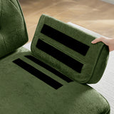 Green Velvet Ottoman | OROA