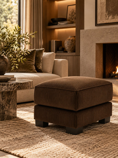 Brown Ottoman Corduroy | OROA