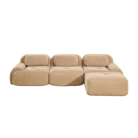 Camel L-shaped Modular Sofa | OROA