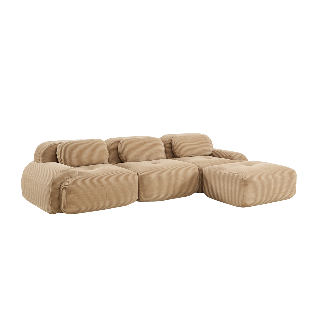 Camel L-shaped Modular Sofa | OROA