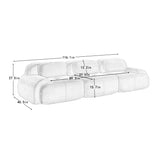 3-Seater Corduroy Modular Sofa | OROA