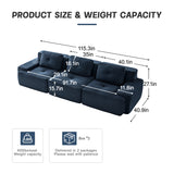 3-Seater Tufted Modular Sofa | OROA
