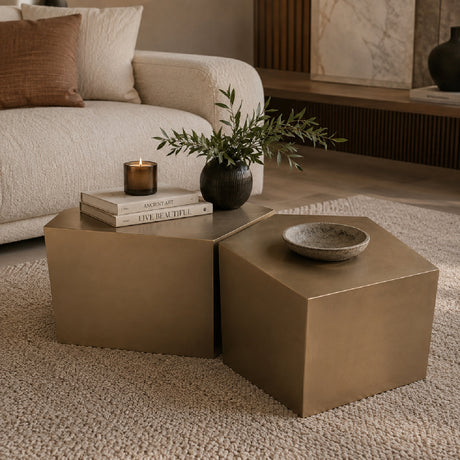 Irregular Pentagon Nesting Coffee Table | OROA
