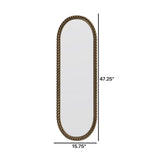 Gold Oval Retro Wall Mirror | OROA
