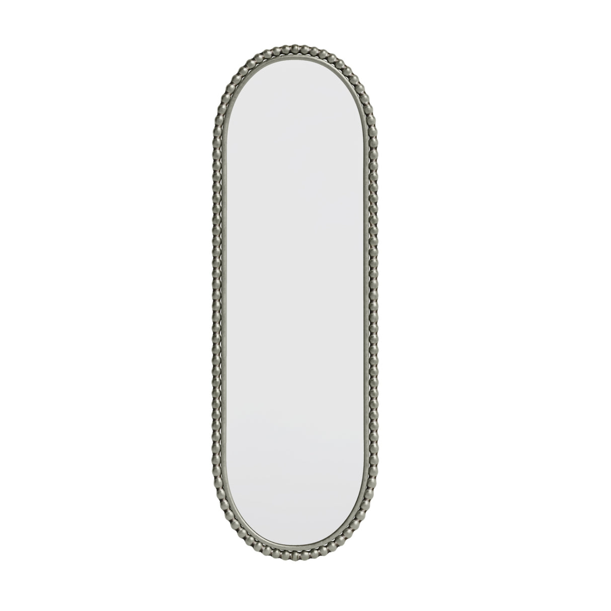 Antique Silver Oval Wall Mirror | OROA