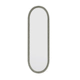 Antique Silver Oval Wall Mirror | OROA