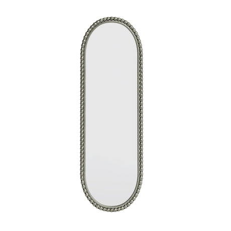 Antique Silver Oval Wall Mirror | OROA