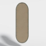 Antique Silver Oval Wall Mirror | OROA