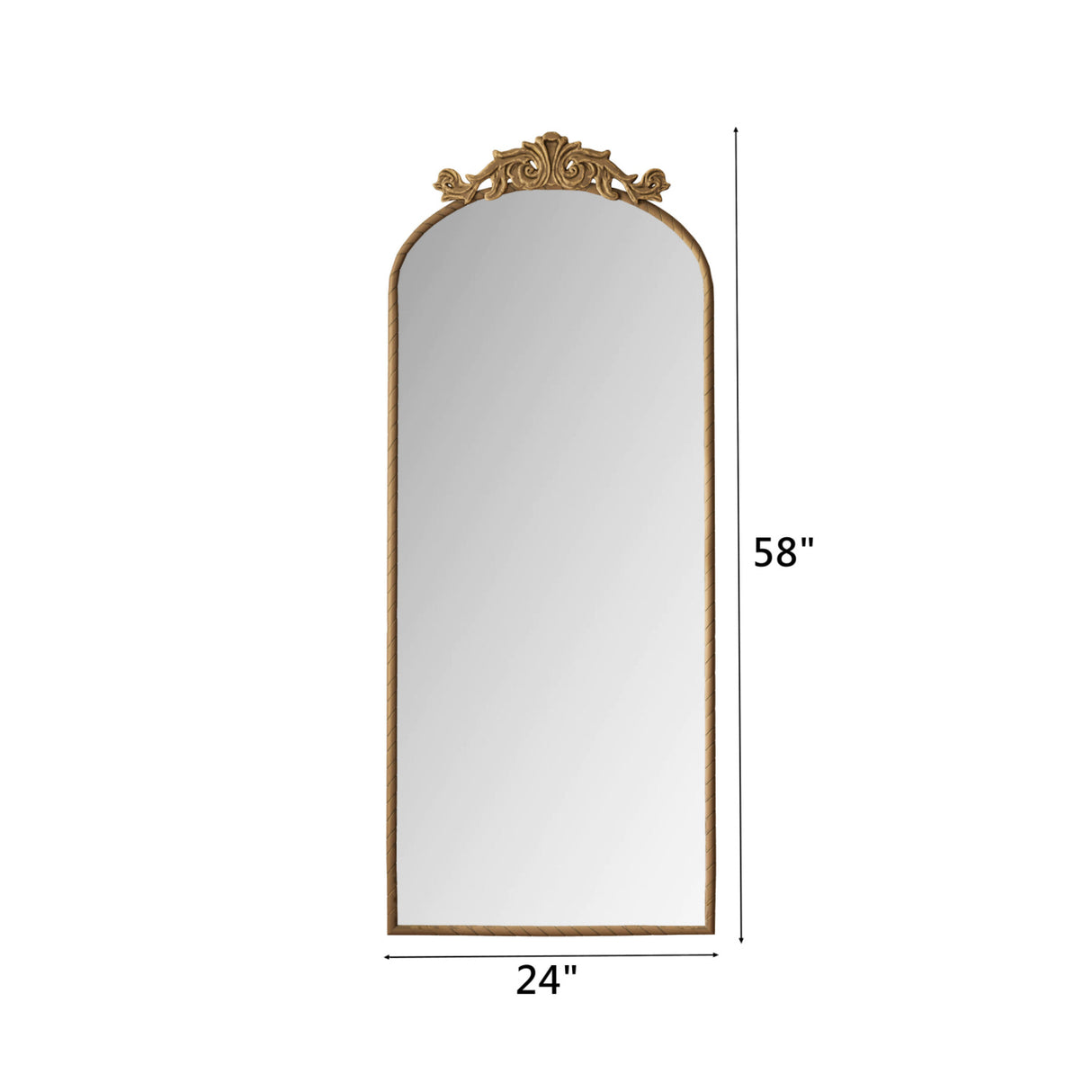 Retro Arched Full Body Mirror | OROA
