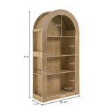 Mid Century Tall Arched Bookcase | OROA
