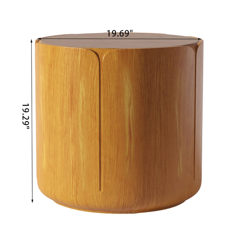 Indoor/ Outdoor Modern Wood Grain Side Table | OROA