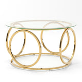 Modern Glass Round Coffee Table - OROA - view 3