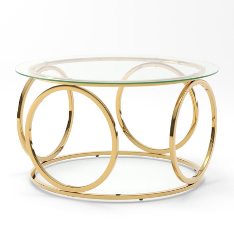 Modern Glass Round Coffee Table - OROA - view 3