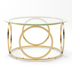Modern European furniture - Modern Glass Round Coffee Table - www.oroa.com